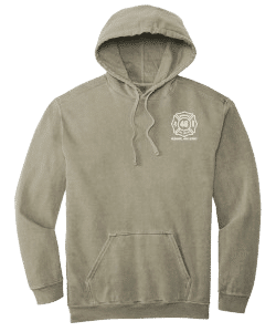 A printed hoodie jacket on a transparent background