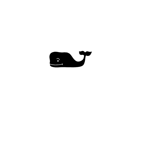 Vineyard Vines logo set against a solid black background.