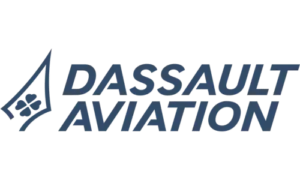 Dassault Aviation logo with stylized bird symbolizing aerospace innovation.