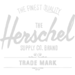 Trademark of Herschel Supply Co., displaying a unique logo and text in a plain background.