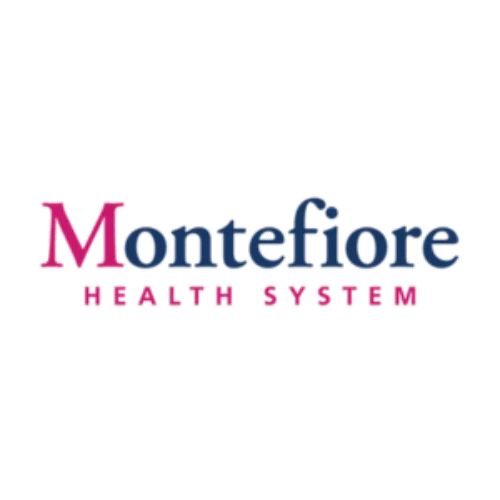 Montefiore Health System logo featuring a design representing healthcare and community support.