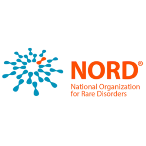 NORD logo with blue molecule design and orange text on black background