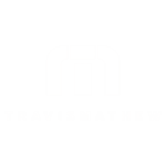 White geometric M logo with TRAVISMATHEW text on black background, modern design